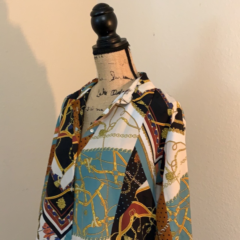 Zara Patterned Blouse - image 3